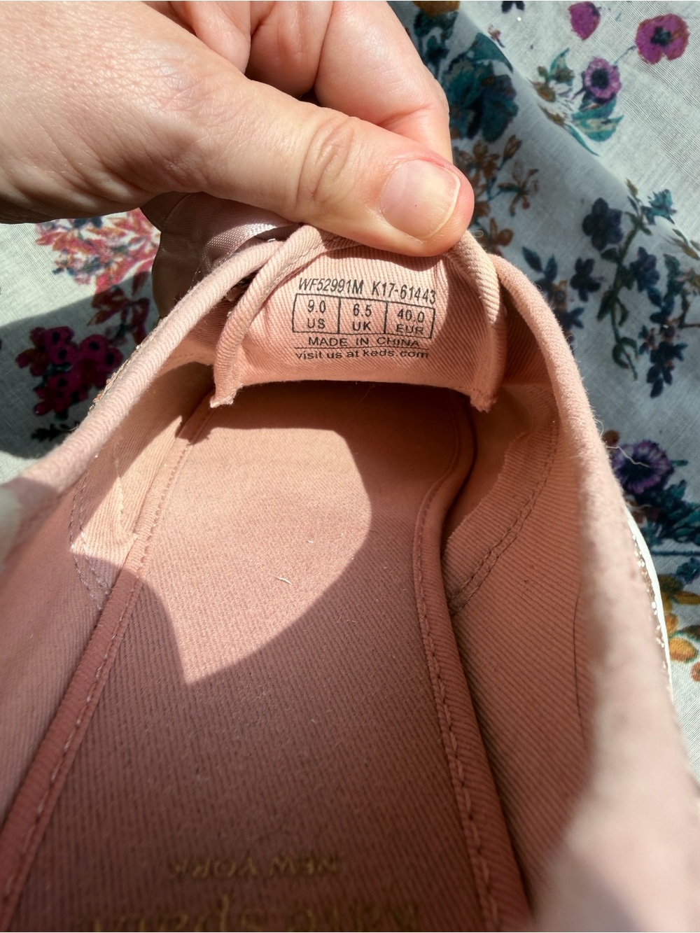 Kate Spade Keds Rose Gold Glitter Sneakers - Picture 9 of 10
